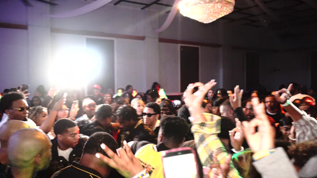 Crowd hands up
